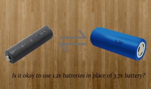 可以使用1.2伏電池，每3.7伏電池一次