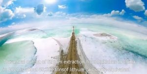 2021年從中國(guó)鹽湖中提取鋰的實(shí)際產(chǎn)量約為6萬(wàn)噸碳酸鋰當(dāng)量。