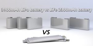 3900毫安時(shí)鋰聚合物電池與2300毫安時(shí)磷酸鐵鋰電池
