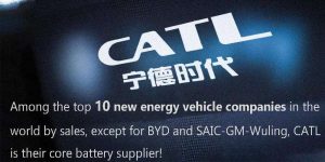 在全球銷量最高的10家新能源汽車公司中，除比亞迪和上海汽車外，通用五菱是其核心電池供應(yīng)商。