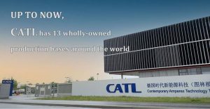 從上到下，CATL擁有13個國家擁有的生產基地，遍布全球